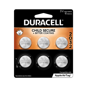 Duracell CR2032 3V Lithium Coin Battery with Child Safety Features, Compatible with Apple AirTag, Key Fob, Car Remote, Glucose Monitor, and other Devi