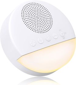 White Noise Sound Machine for Sleeping Baby Kid Adult Office Privacy with 24 Soothing Sounds, Portable Sleep Machine White Noise Fan Natural Sound, Ba