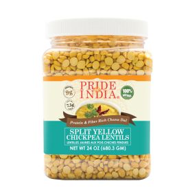 Pride Of India - Indian Split Yellow Chickpea Lentils - Protein & Fiber Rich Chana Dal (size: 1.5 LB)