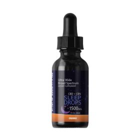 CBD + CBN Sleep Tinctures (Broad Spectrum CBD) (Strength & Flavor: 1500mg Orange)